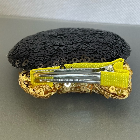 Minnie Mouse Ears Hair clips • Gold bows - Picture 10 of 11